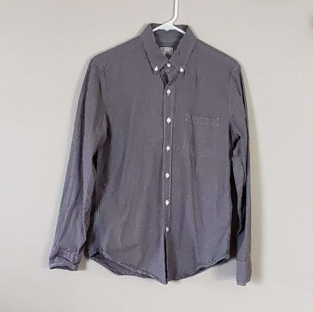 J Crew Men's Long Sleeved Button Down Short Size Small